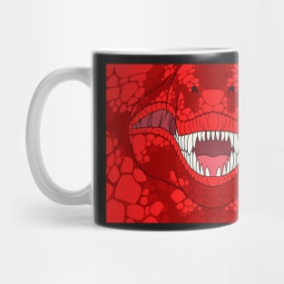 Cherry Red T-Rex Face Mug